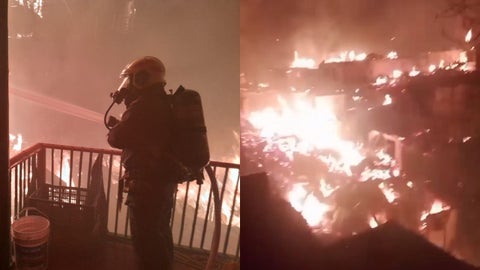 Incendio en Galicia Baja en Pereira