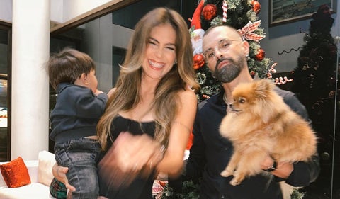 Greeicy, Mike Bahía y su hijo Kai