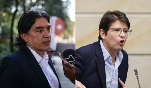 Gustavo Bolívar y Miguel Uribe