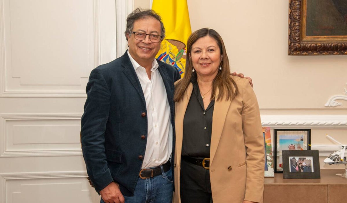 Gustavo Petro y Luz Adriana Camargo