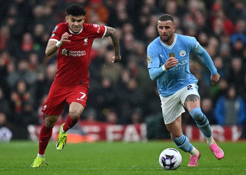 Luis Díaz - Liverpool - Kyle Walker