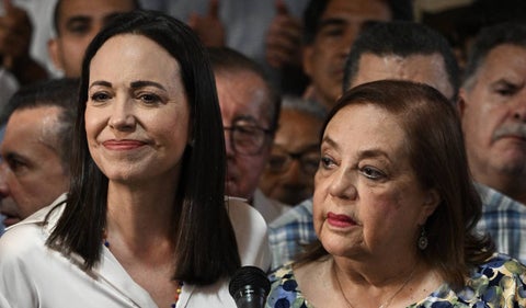 María Corina Machado y Corina Yoris