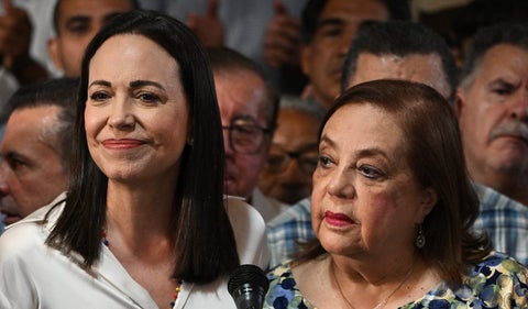 María Corina Machado y Corina Yoris