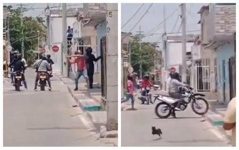 Agresión en el barrio La Pradera.