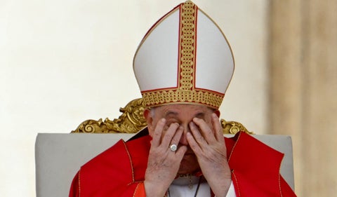 Papa Francisco en la misa del 24 de marzo de 2024