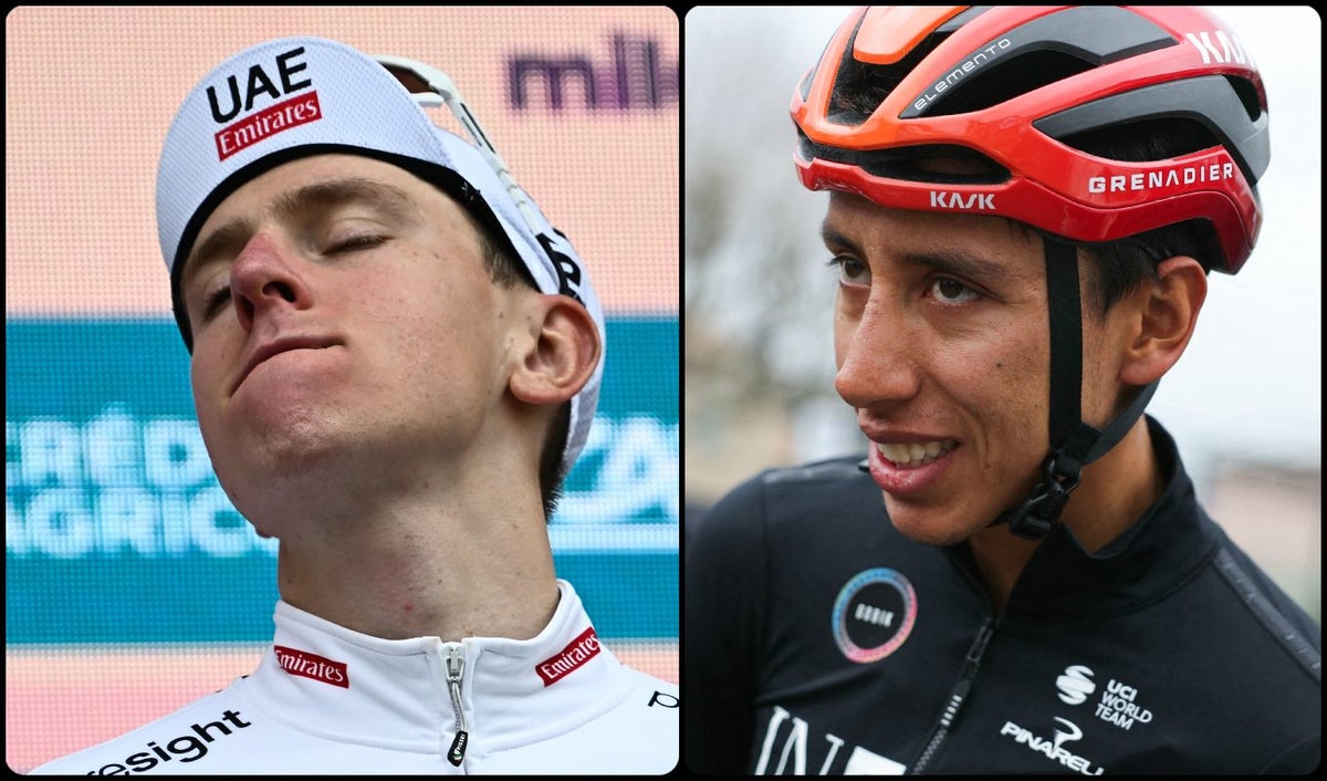 Pogacar y Egan Bernal