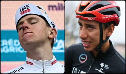 Pogacar y Egan Bernal