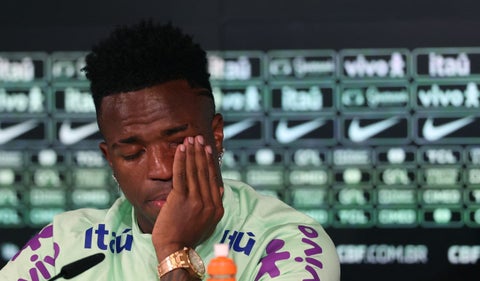Vinicius Junior lloró al hablar del racismo