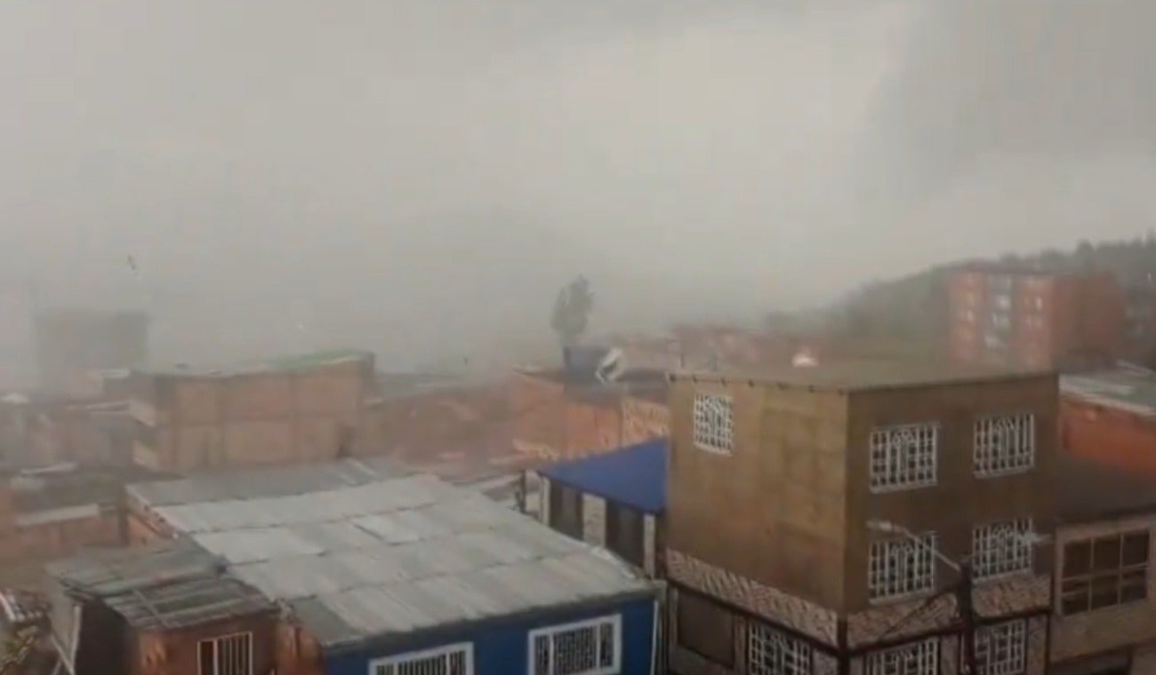 Vendaval en Bogotá