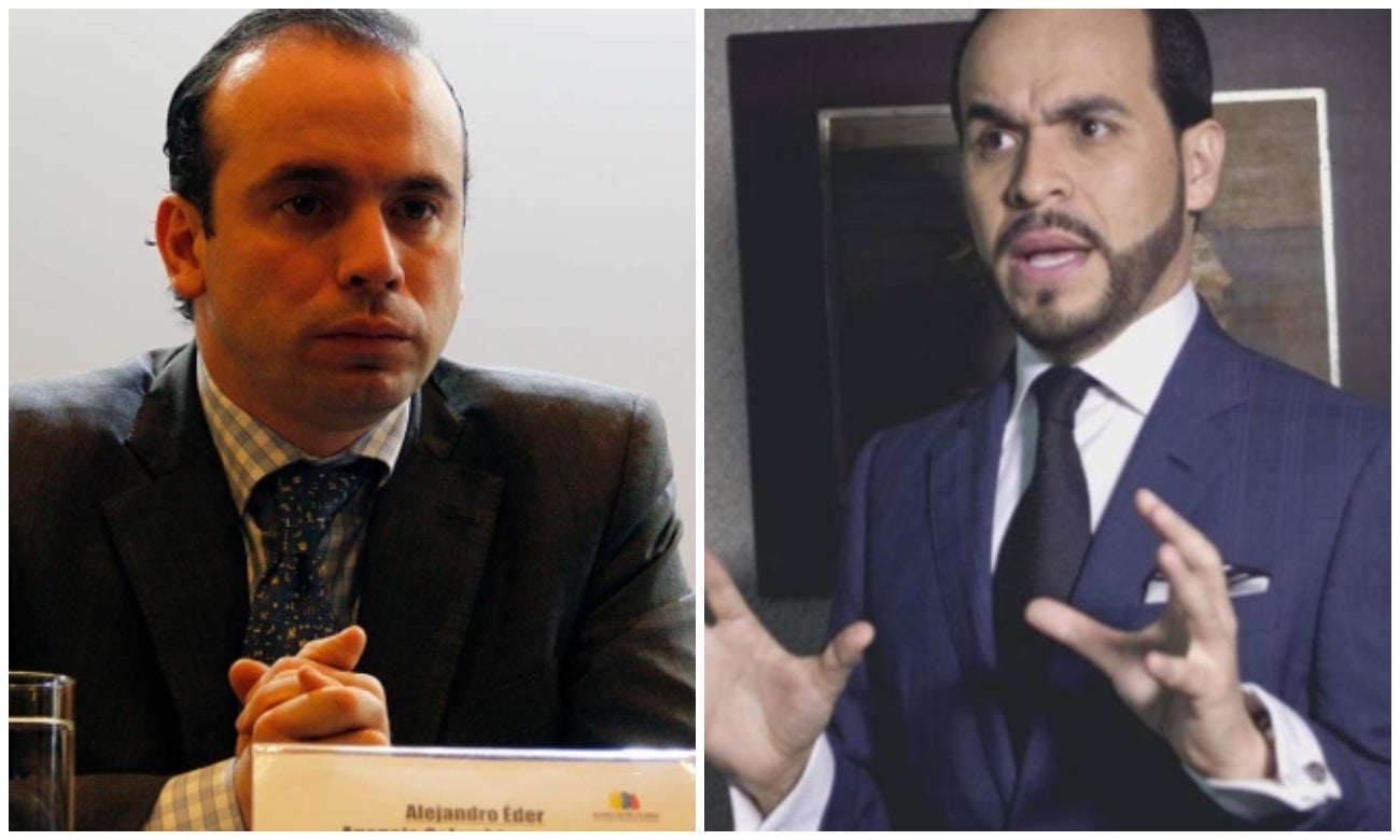 El alcalde de Cali, Alejandro Eder, y el abogado Abelardo de la Espriella