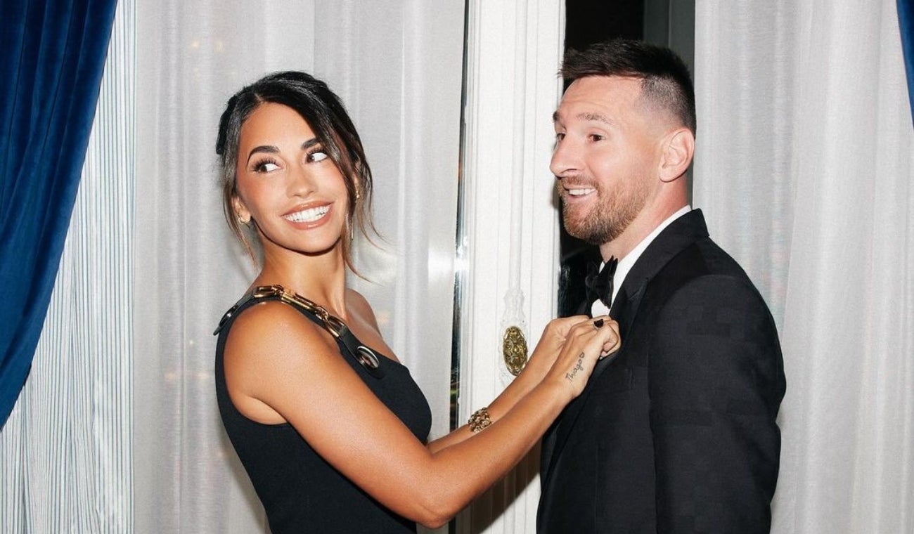 Antonela Roccuzzo y Lionel Messi