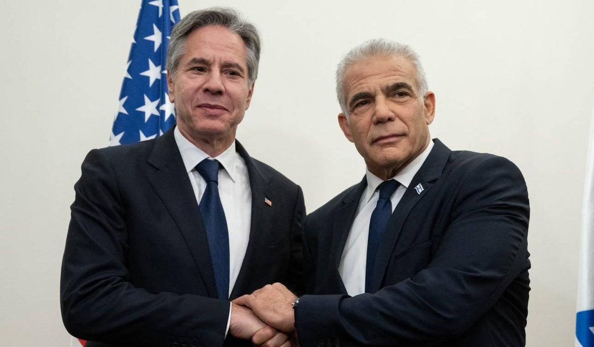 Antony Blinken y Yair Lapid