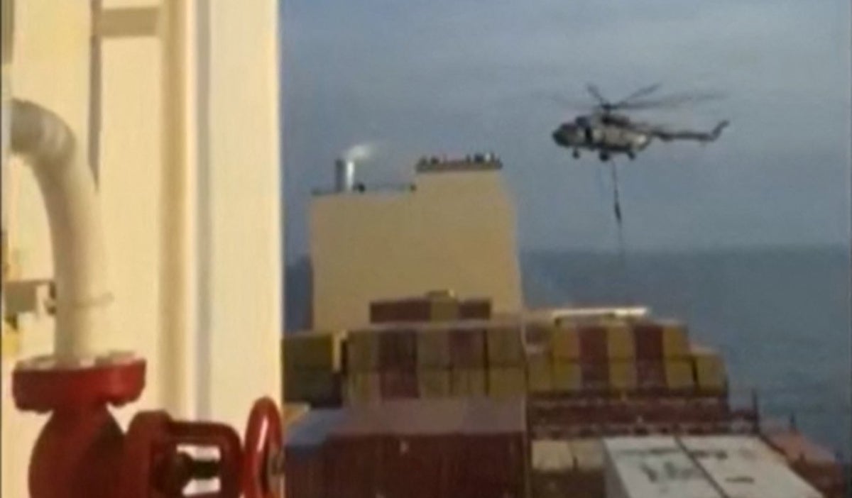 Imagen de la captura del buque de Israel