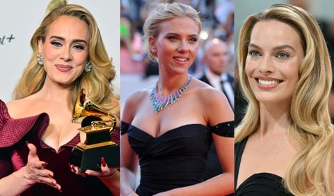 Adele, Scarlett Johansson y Margot Robbie