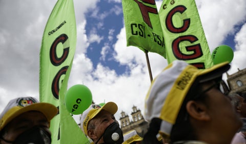 Marchas de la Confederación General del Trabajo (CGT)