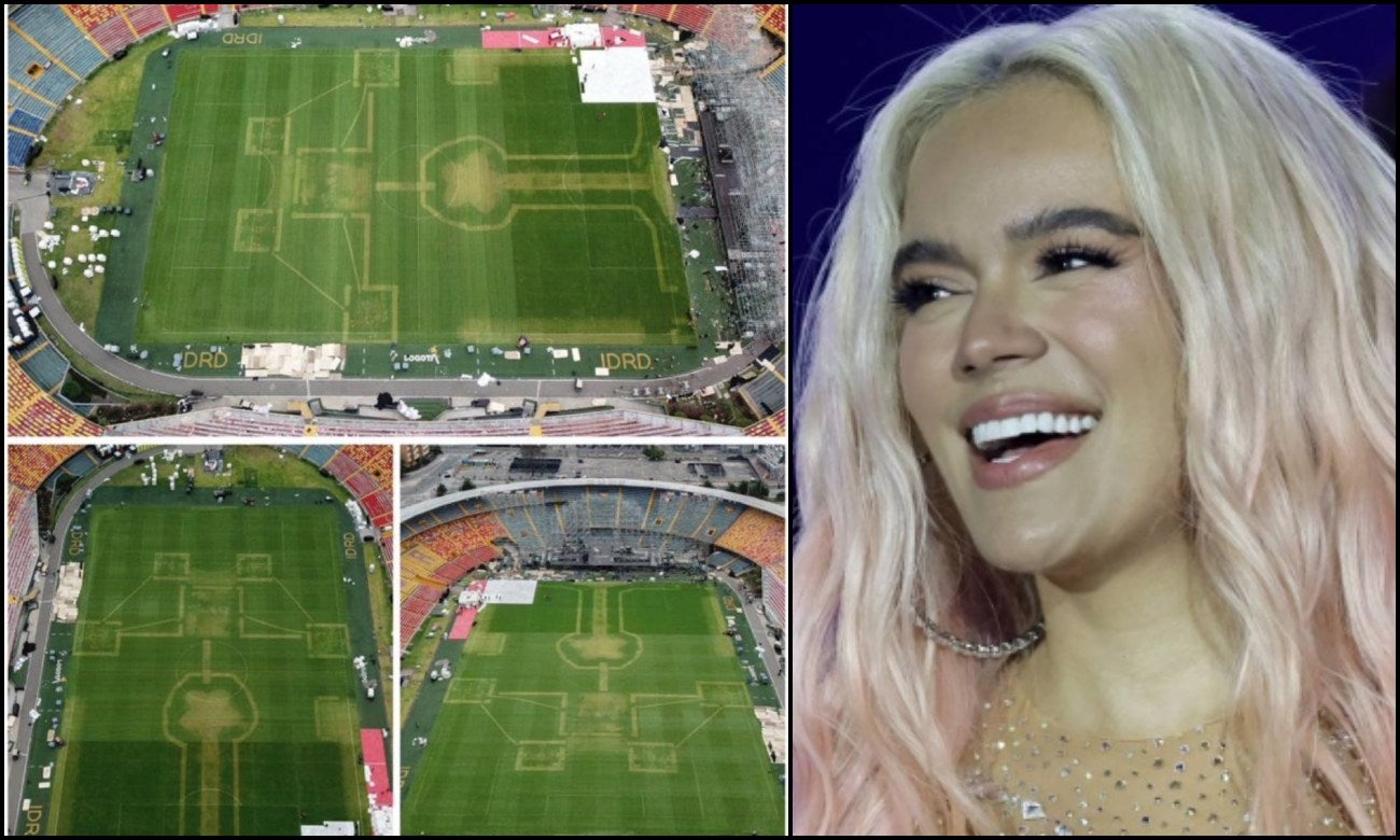 Por qué la gramilla de El Campín se ve tan mal tras Karol G