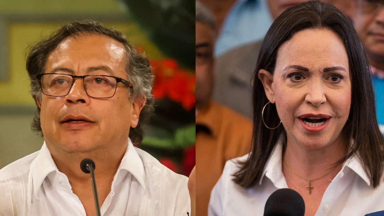 Gustavo Petro y Maria Corina Machado