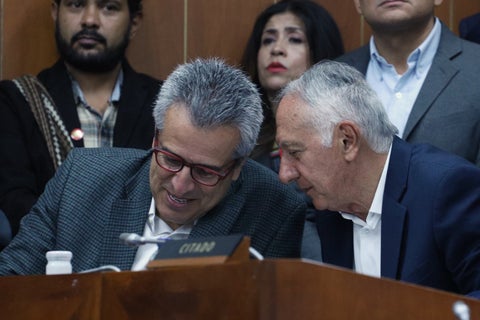 Luis Fernando Velasco / Ministro del Interior / Guillermo Alfonso Jaramillo/ Ministro de Salud