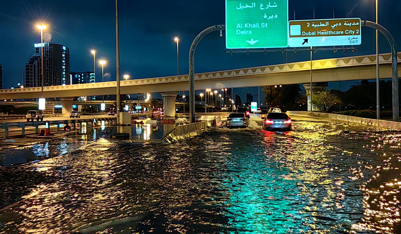 Inundaciones en Dubái