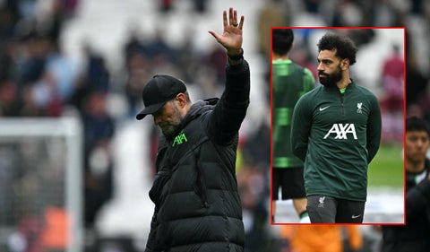 Jürgen Klopp y Mo Salah