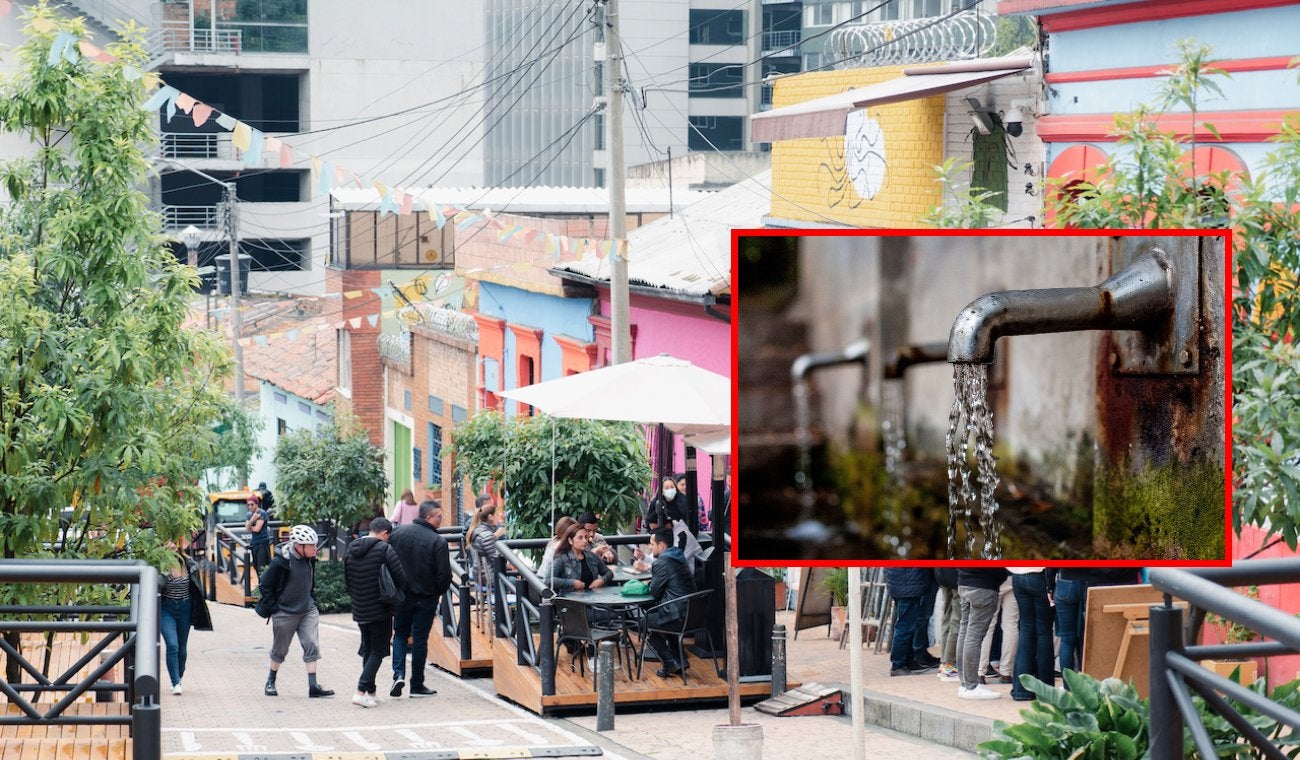 Cortes de agua en La Macarena y otros barrios de Bogotá, 15 de abril de 2024