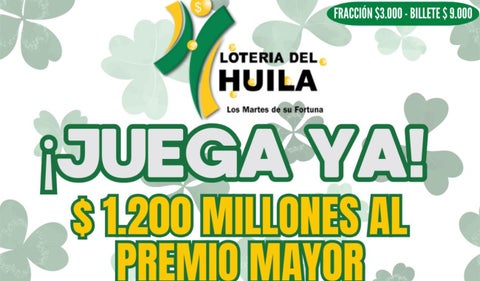 Lotería del Huila, 9 de abril de 2024