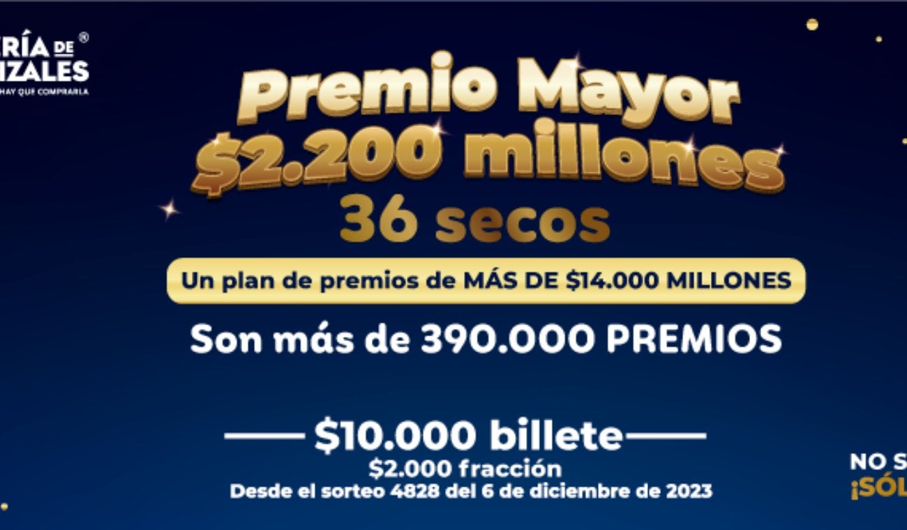 Lotería de Manizales, 17 de abril de 2024