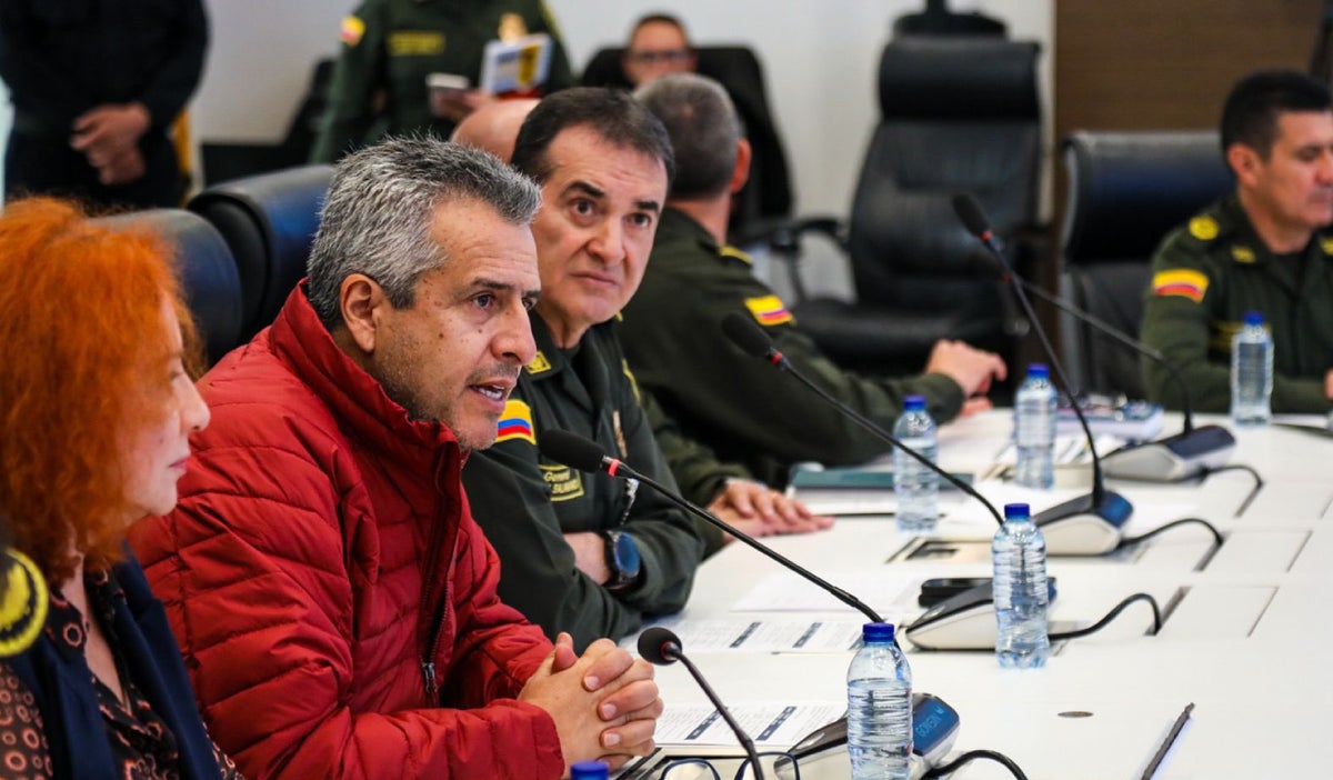 Luis Fernando Velasco, minsitro del Interior, desde el PMU