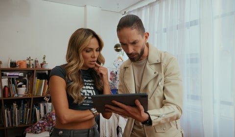 Mabel Cartagena y Sebastián Rangel