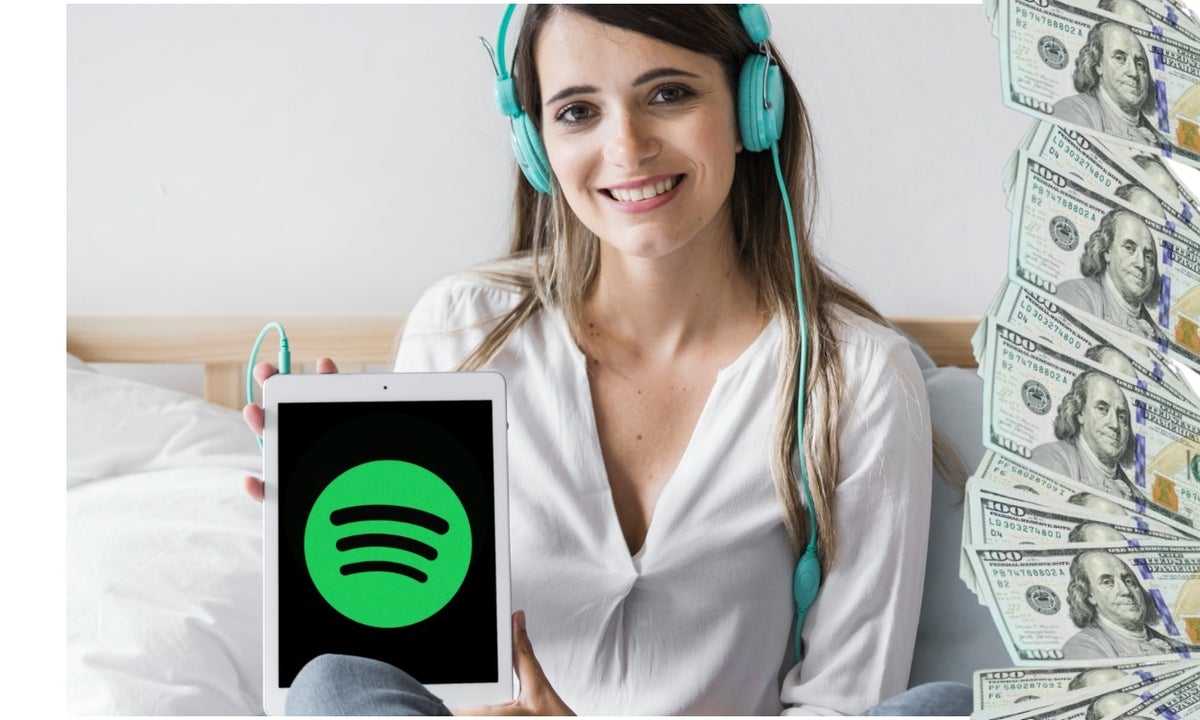 Trabajo en el que le pagan en dólares por escuchar canciones en Spotify