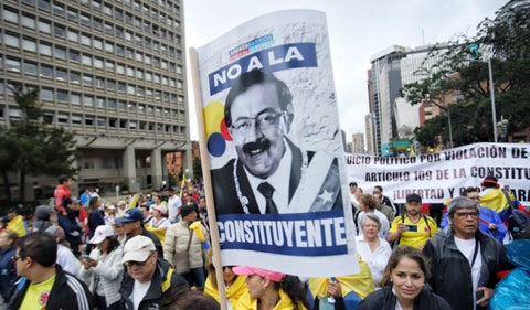Protestas contra el Gobierno Petro: Pancartas protagonizan las marchas