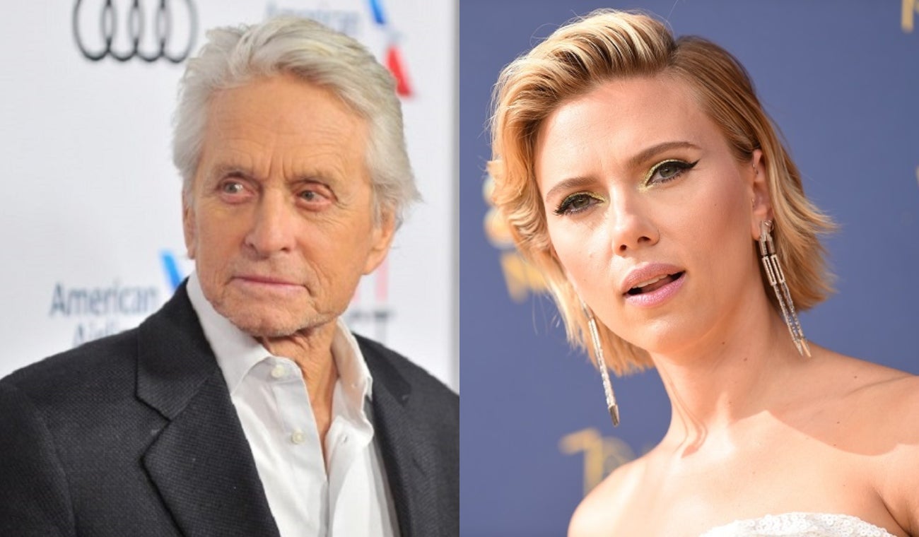 Michael Douglas y Scarlett Johansson