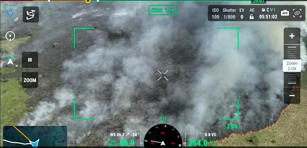 Incendio forestal en Arauca amenaza con llegar a poso petrolero