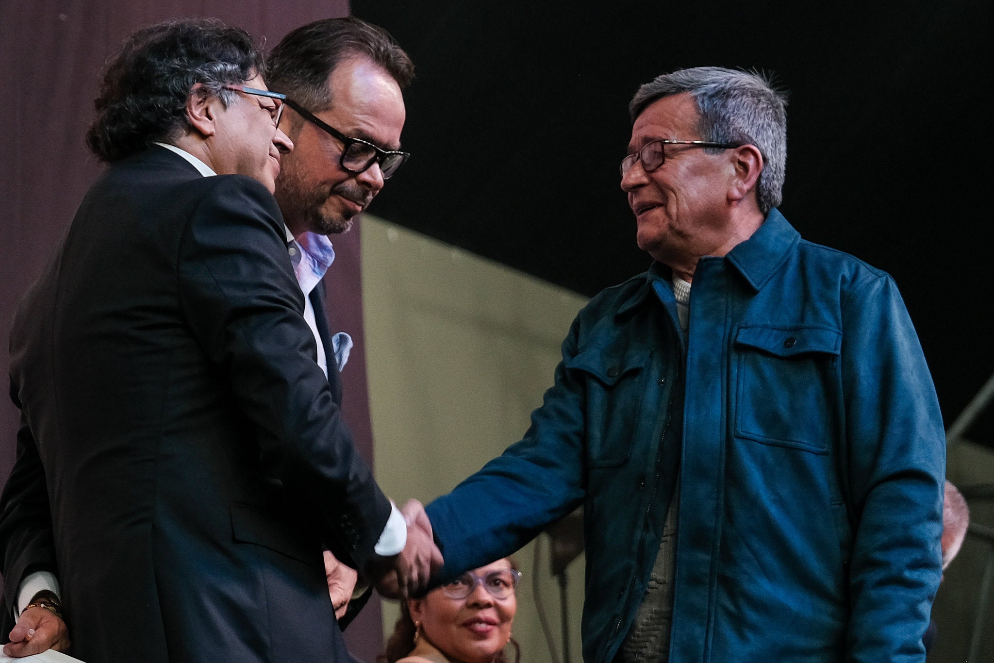 Presidente Gustavo Petro y Pablo Beltrán