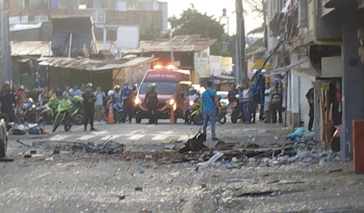 Un policía y tres menores de edad heridos deja motobomba en Jamundí, Valle del Cauca
