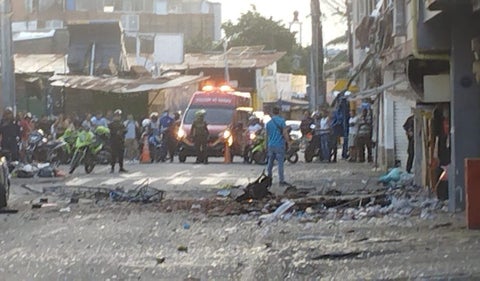 Un policía y tres menores de edad heridos deja motobomba en Jamundí, Valle del Cauca