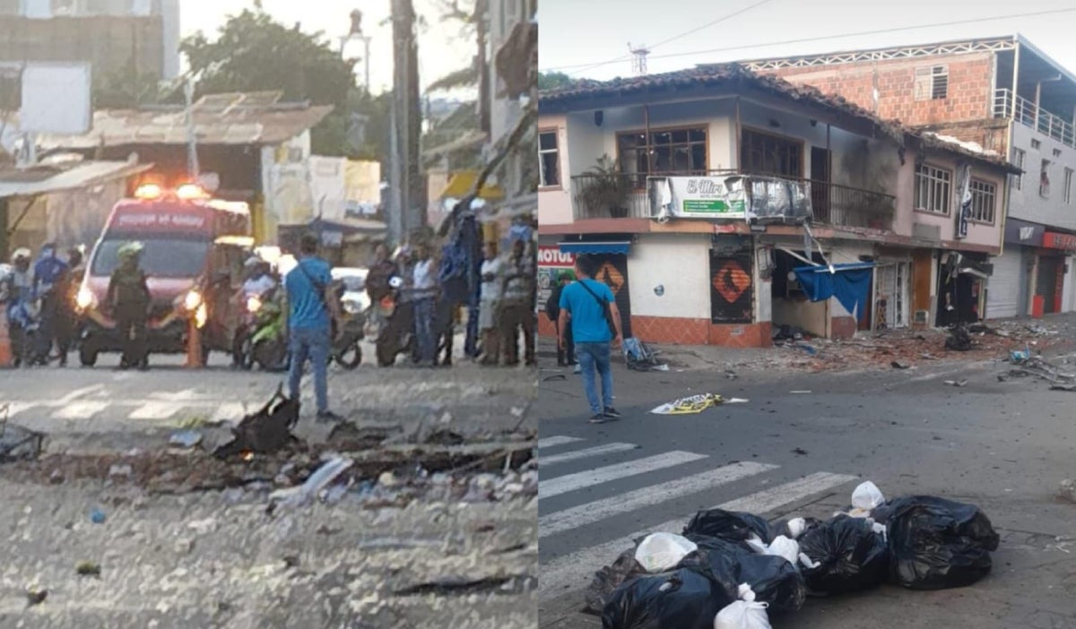 Ataque con moto bomba en Jamundí deja policía y tres menores heridos.