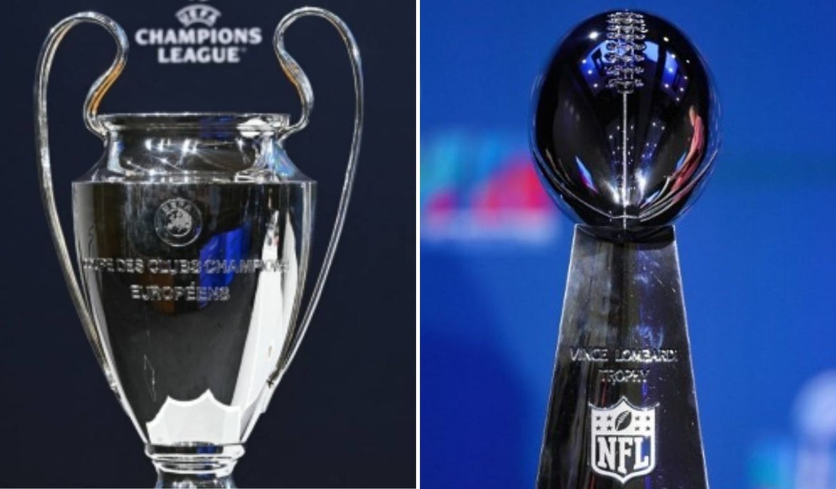 Trofeo Champions League vs trofeo Super Bowl