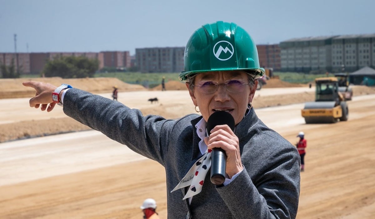 Claudia López y las obras del metro de Bogotá