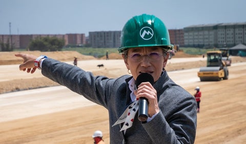 Claudia López y las obras del metro de Bogotá