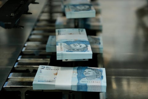 Pesos colombianos