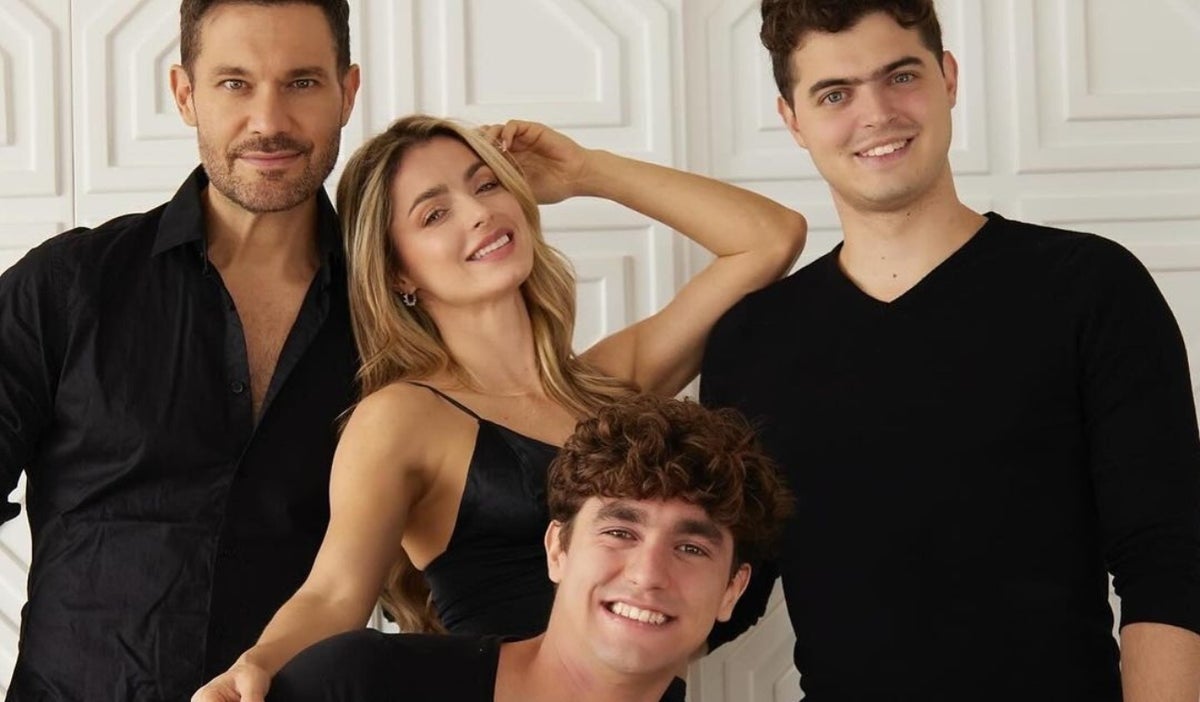 Cristina Hurtado y sus hijos