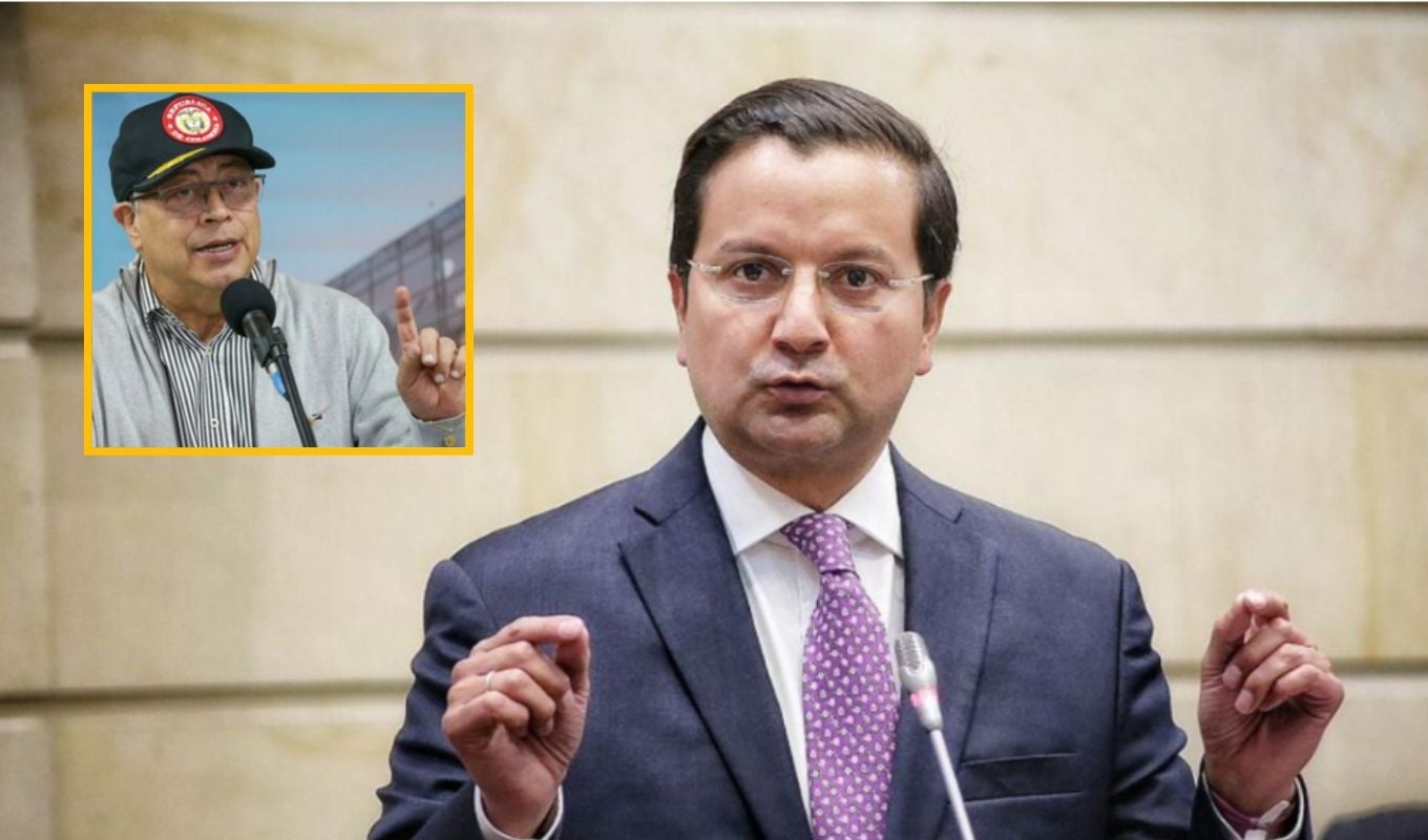 David Luna y Gustavo Petro