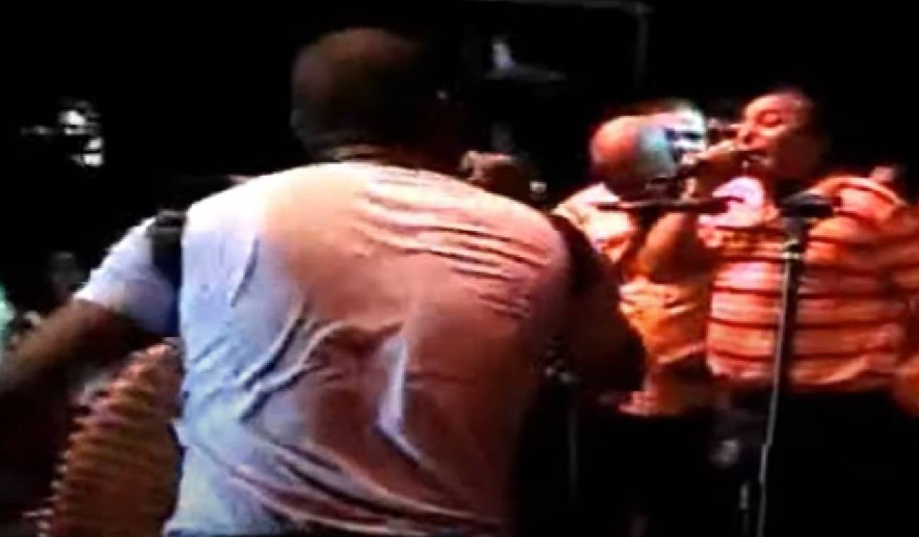 Pelea en tarima de Diomedes Díaz y Omar Geles