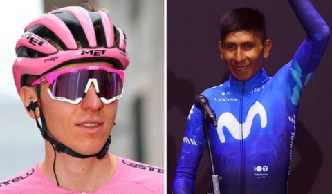 Tadej Pogacar lidera el Giro de Italia, donde también corre Nairo Quintana