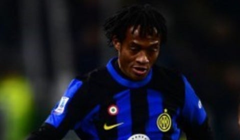 Juan Guillermo Cuadrado con el Inter de Milán