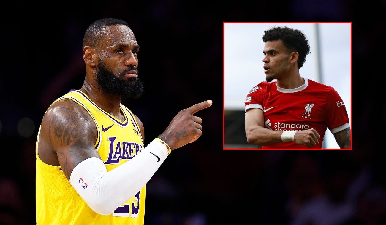 LeBron James y Luis Díaz