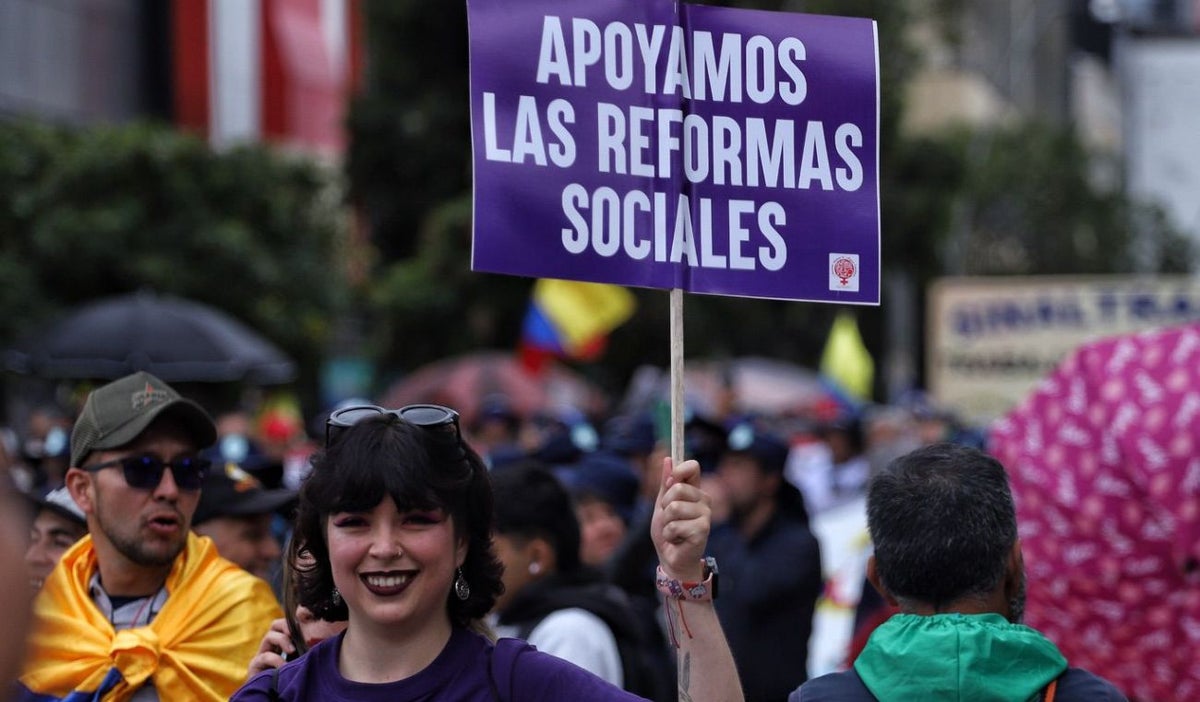 Marchas a favor de las reformas sociales