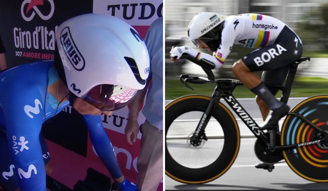 Nairo Quintana y Daniel Felipe Martínez en el Giro de Italia 2024