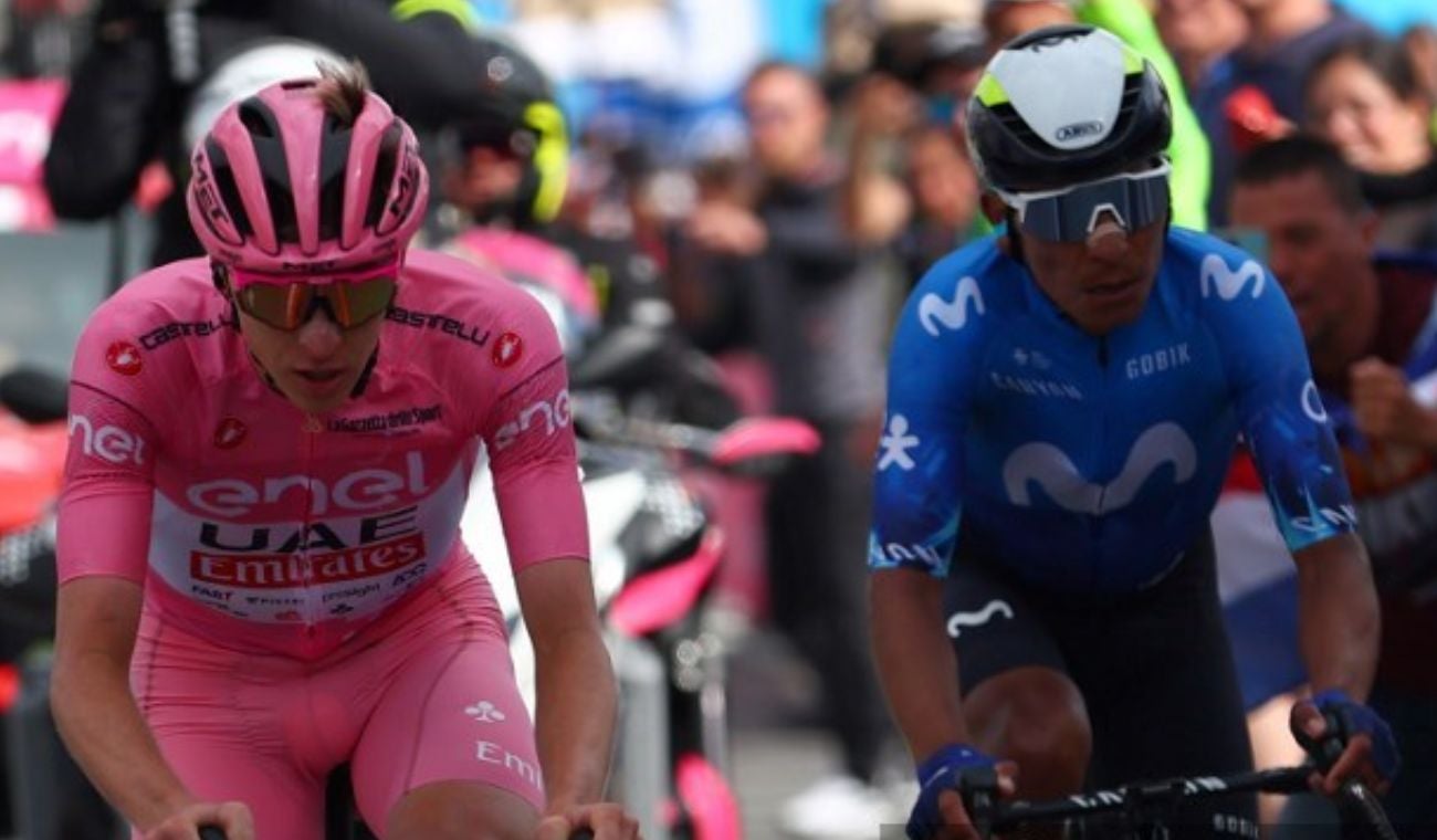 Nairo Quintana y Tadej Pogacar